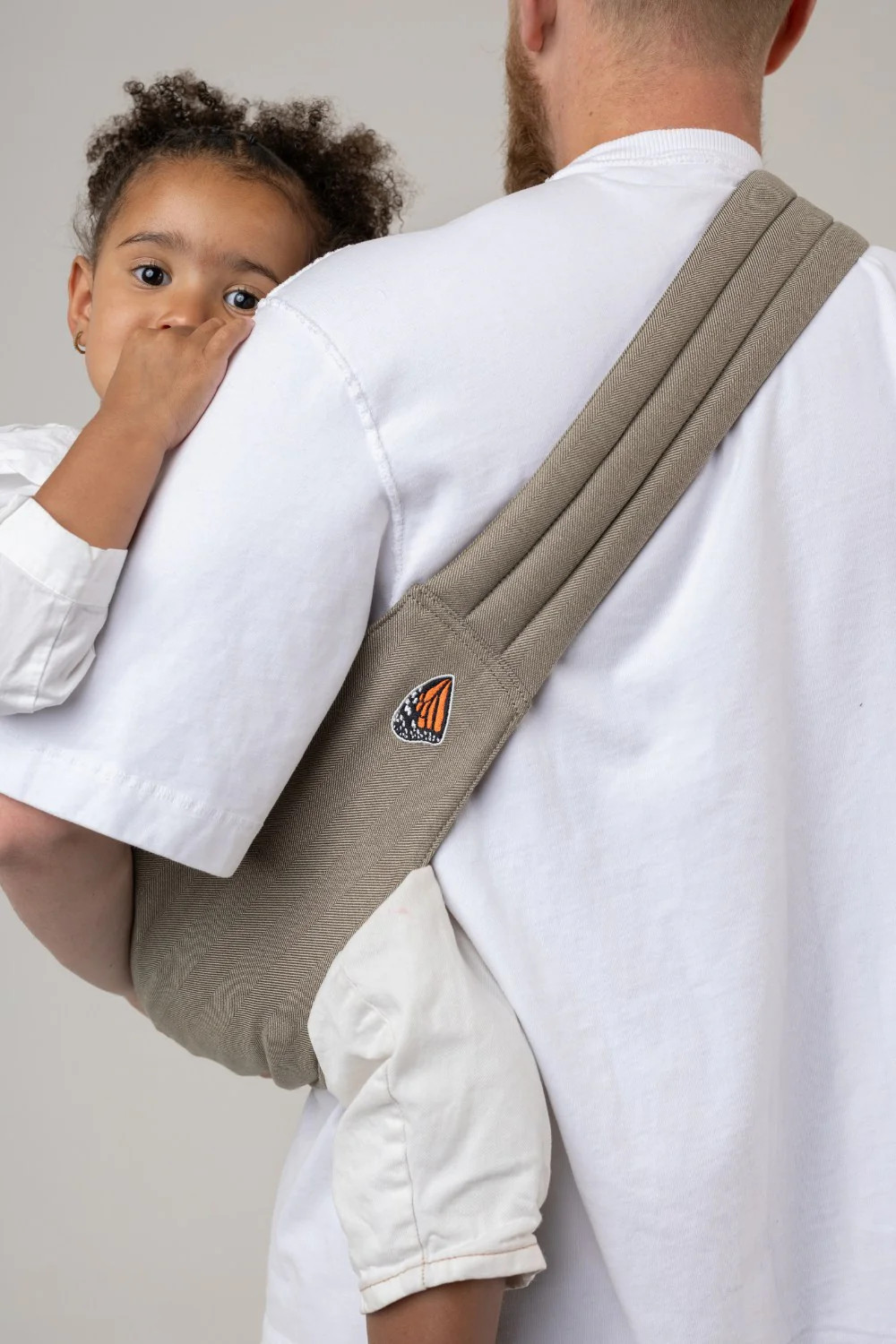 The Monarch Toddler Sling - Charles Herringbone | Mabē