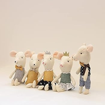 Stuffed Animal for Girls Cute Mini Mouse Plush Doll Mice Doll 6.3inch Yellow | Amazon (US)