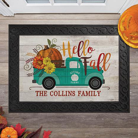 Hello Fall Pickup Truck Personalized Doormat - 20045848 | HSN | HSN