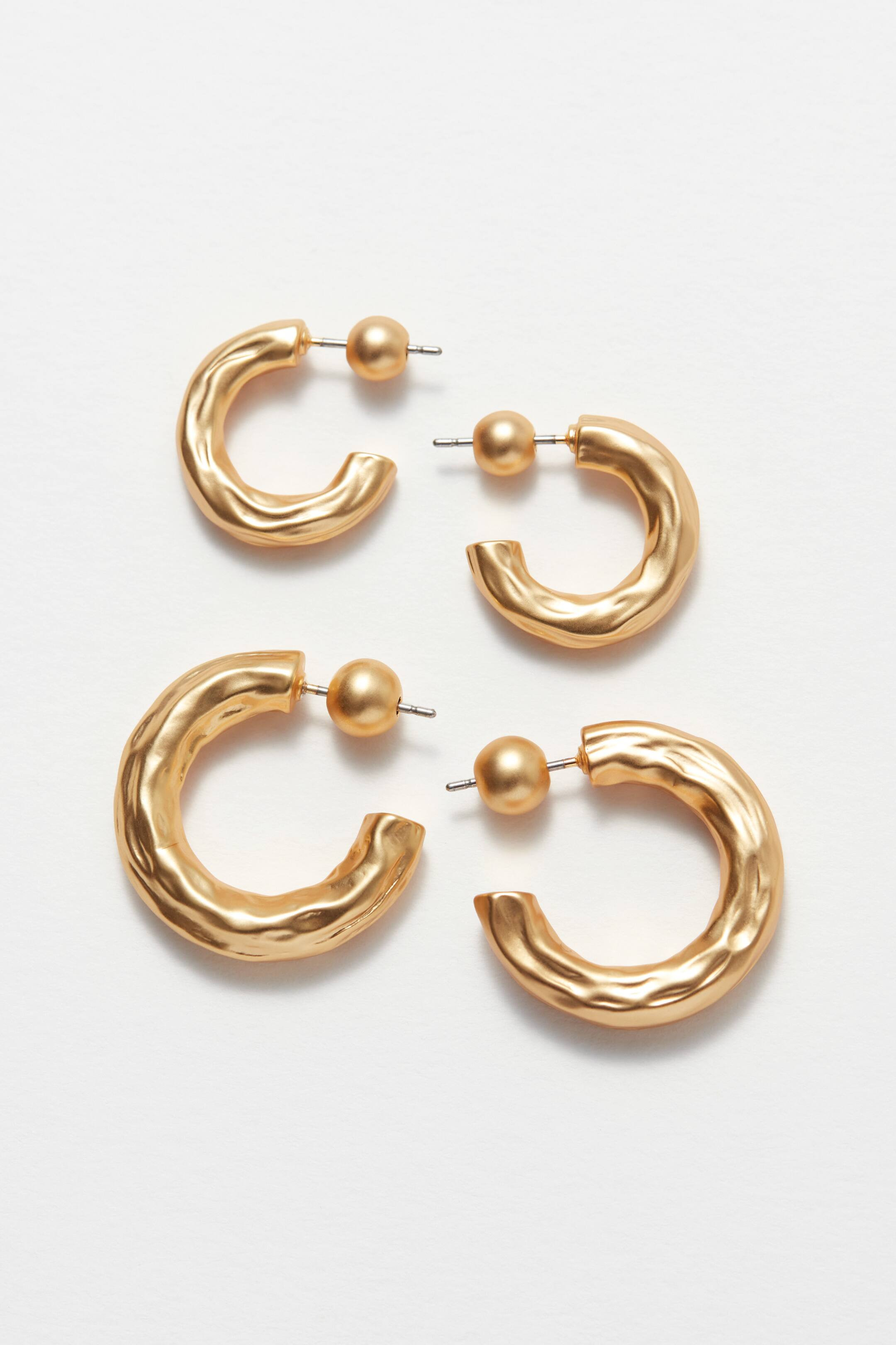 Textured Hoop Earrings Set | H&M (UK, MY, IN, SG, PH, TW, HK)