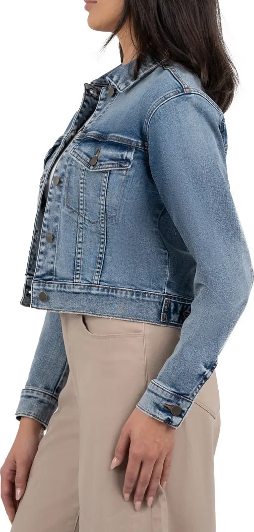 Angela Crop Denim Jacket | Nordstrom