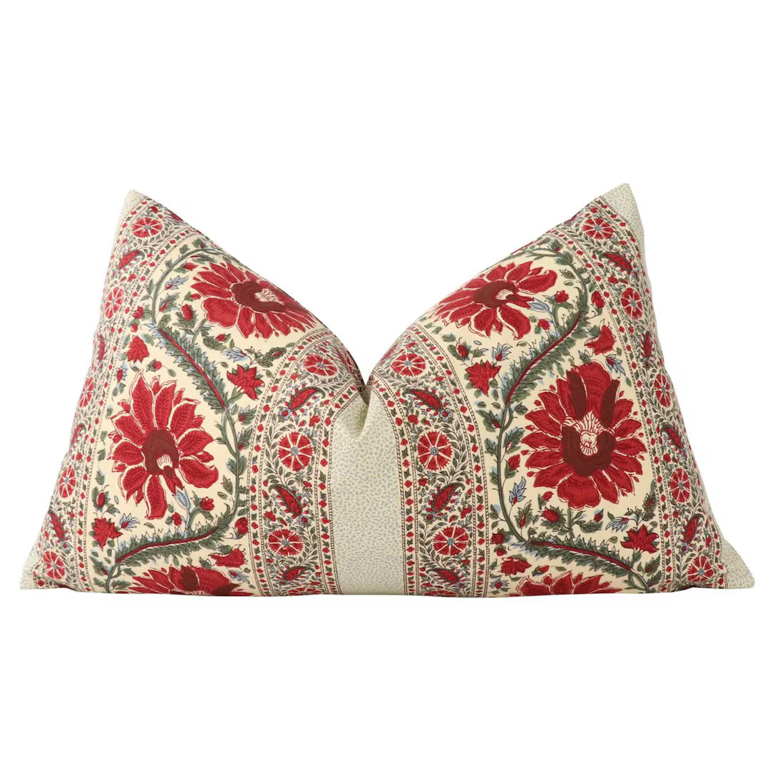 Pierre Frey Braquenie Mauresque Pillow Cover in Multicolore B1777001 - DOUBLE SIDED // Designer P... | Etsy (US)