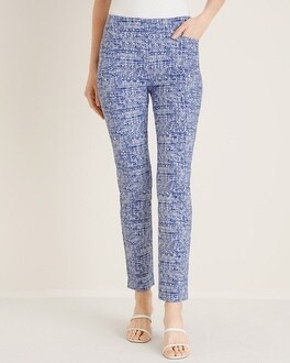 Brigitte Grid-Print Slim Ankle Pants | Chico's
