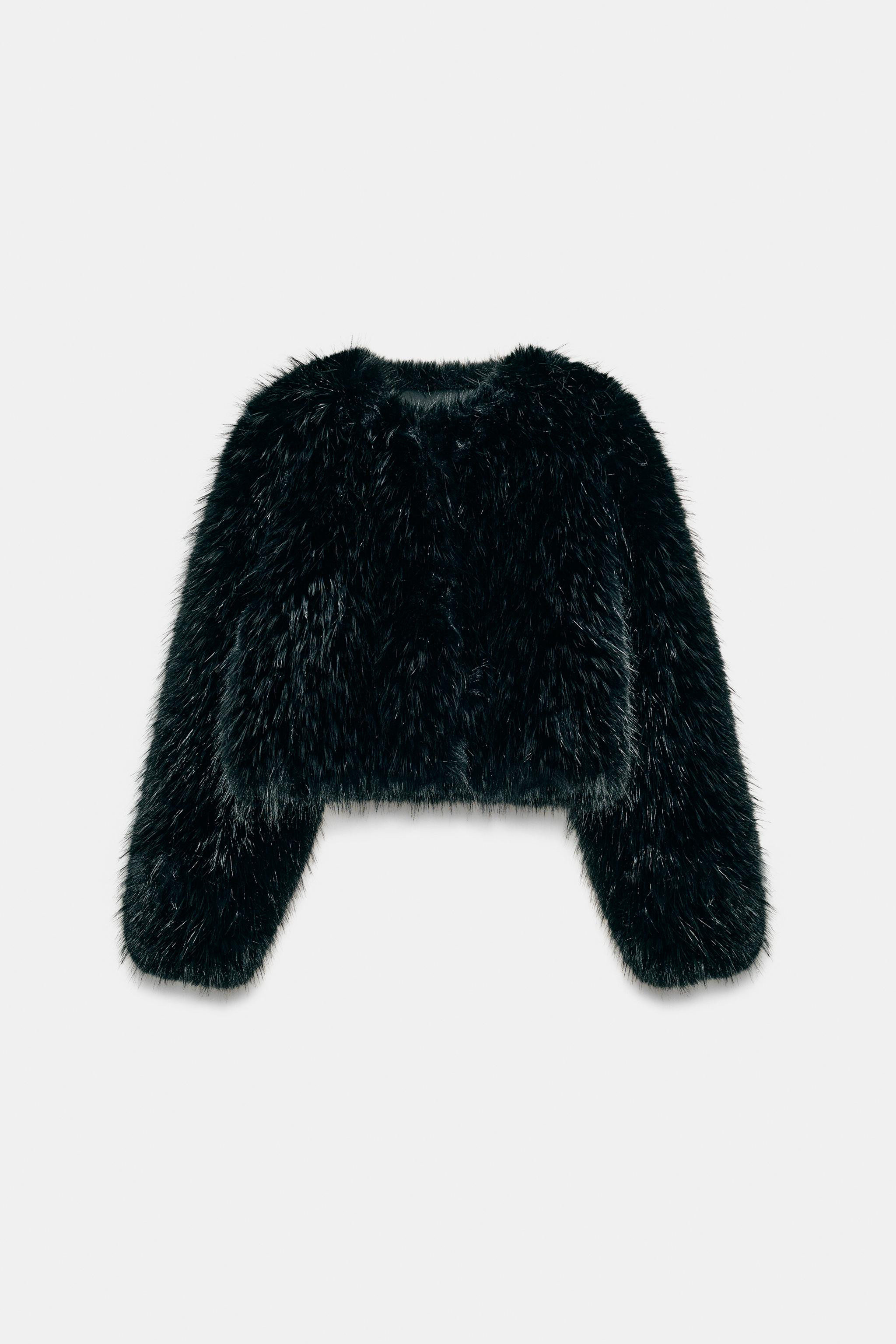 ZW COLLECTION SHORT FAUX FUR COAT | Zara US