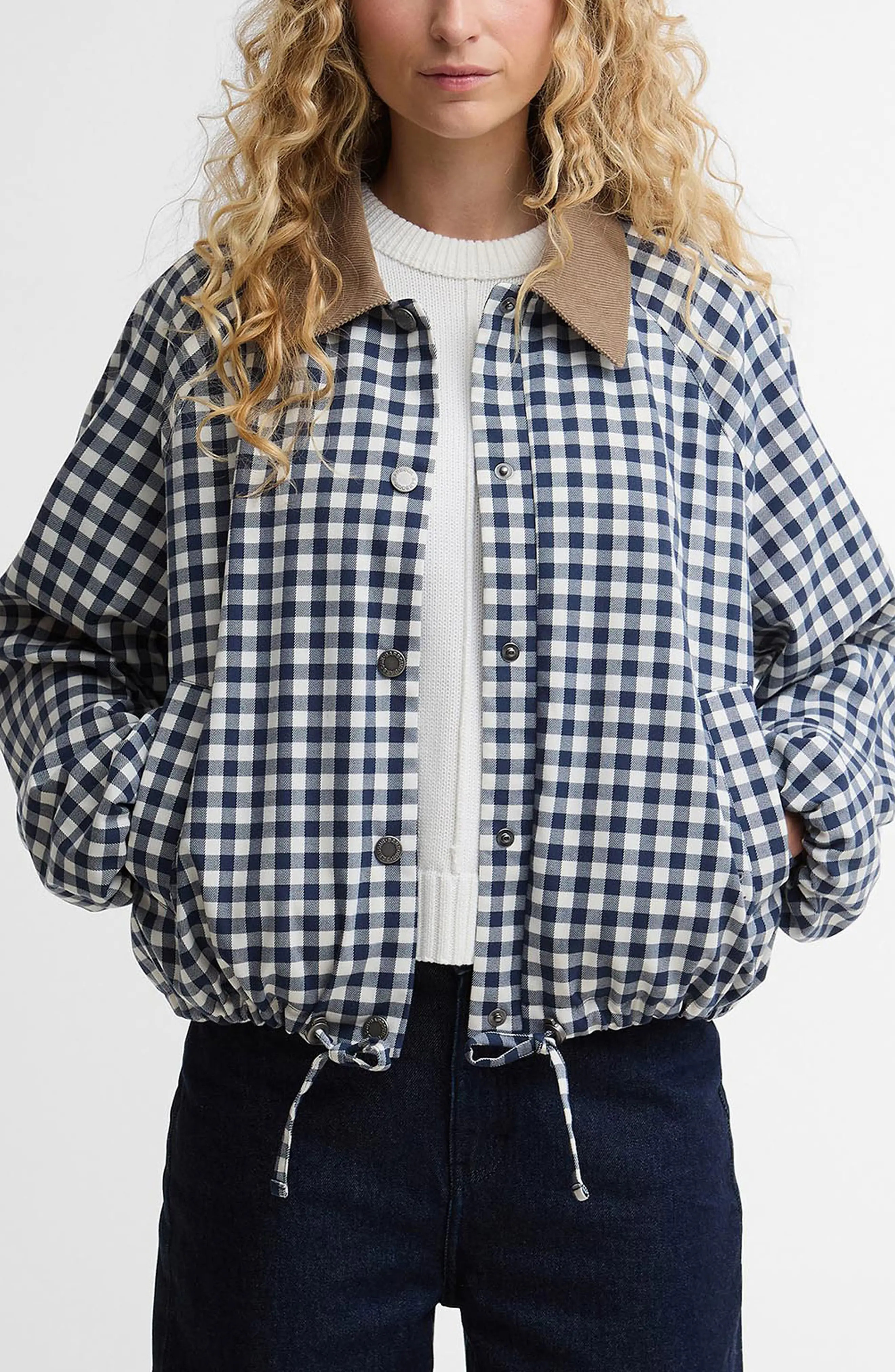 Barbour Ovingham Check Print Jacket (Women) | Nordstrom | Nordstrom