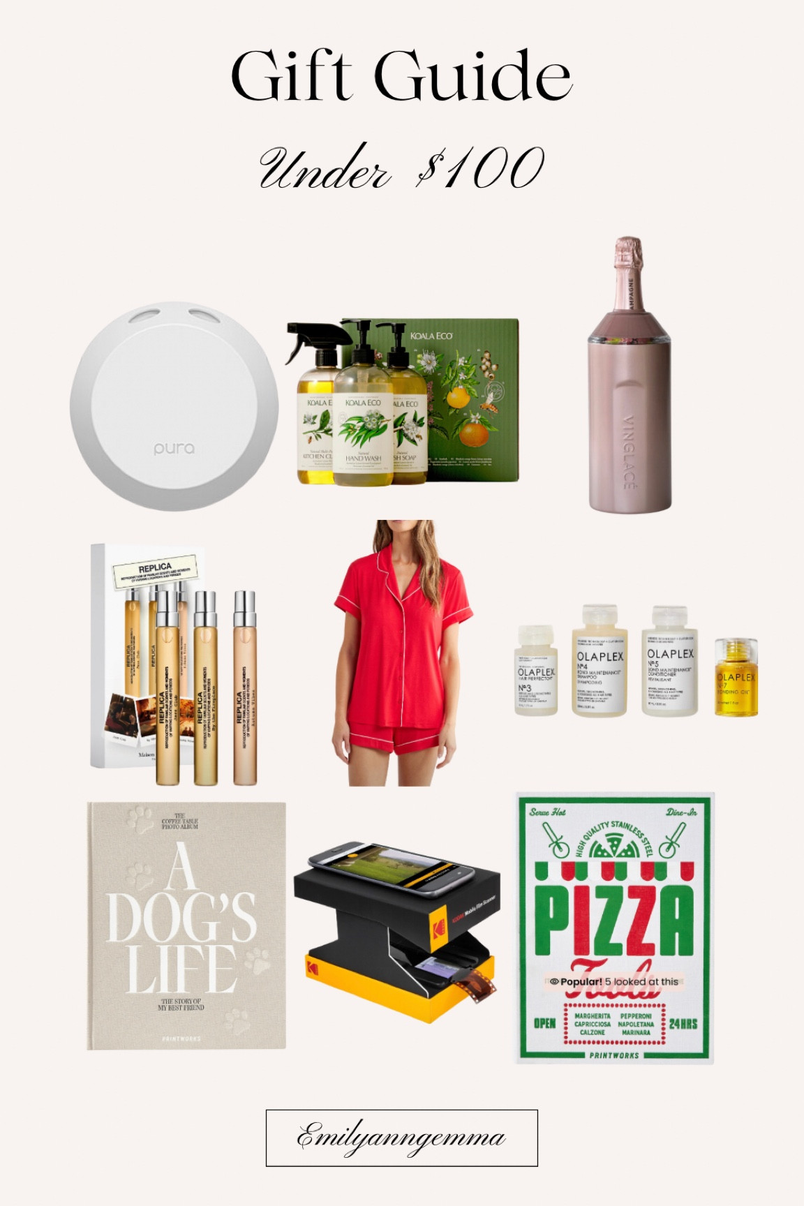 Gift guide under $100, holiday guides, gifts for her, affordable gifts, women’s perfume, gifts for everyone, Emily Ann Gemma 

#LTKGiftGuide #LTKBeauty #LTKHoliday