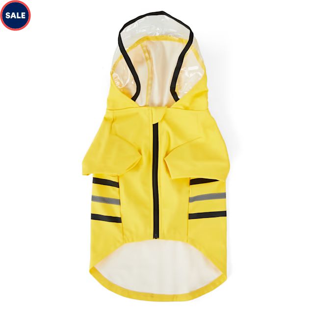 YOULY The Nature Lover Yellow Dog Raincoat, X-Small | Petco