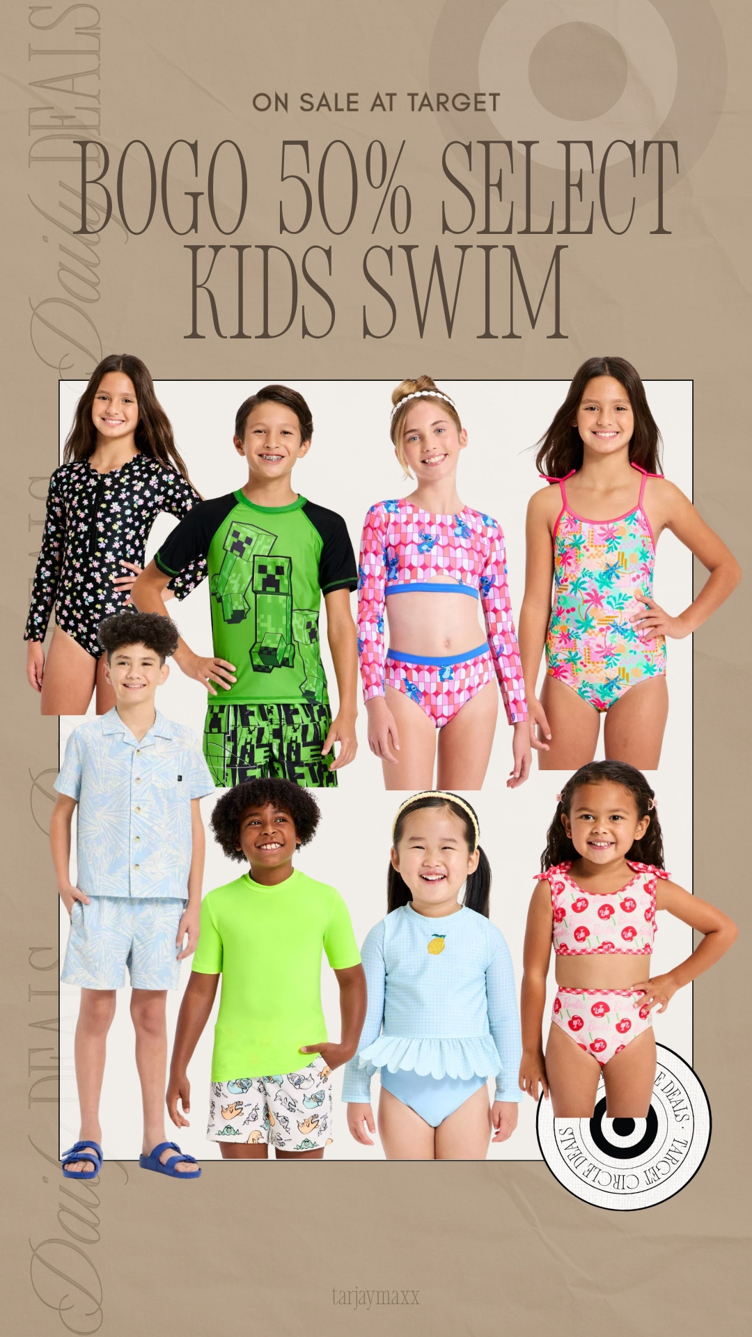 If you’re shopping for littles, this is the sale to catch 🌊☀️ BOGO 50% off kids swim at Target means you can stock up on mix-and-match sets, long sleeve rash guards, playful prints, and easy one-pieces without overthinking it. The colors feel fun but wearable, the fits are practical for actual pool days, and everything is designed to move, splash, and repeat all summer long. Whether you’re packing for vacation outfits beach, planning spring break, or just getting ahead for warmer days, this is one of those smart seasonal buys that makes life easier! date night outfits, winter denim, vacation outfits beach, work outfits, resort wear, easter basket boys, plus size fashion, business casual workwear, sunday hoodie, rodeo outfit inspo, kids swimwear, toddler swimsuits, boys swim trunks, girls one piece swimsuit, family beach vacation, summer essentials for kids

#LTKgrwm #LTKootd #LTKdayinmylife