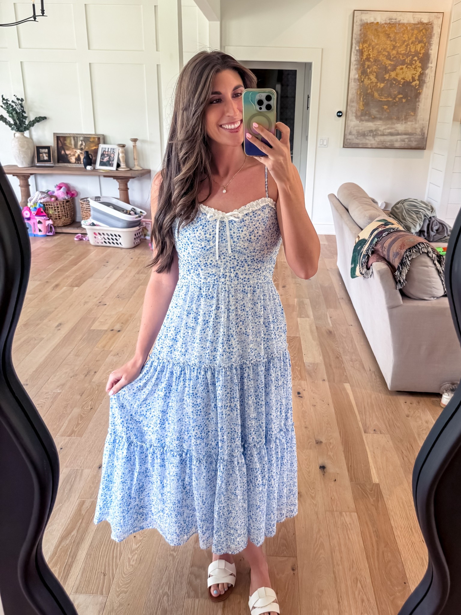 The cutest spring dress! ✨🩵🪻

#LTKFindsUnder100 #LTKStyleTip #LTKSeasonal