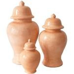 Coral Ginger Jars | Lo Home by Lauren Haskell Designs