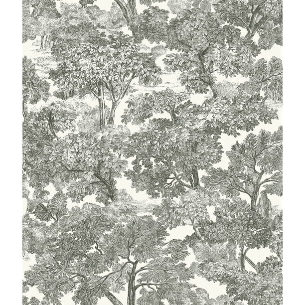Chesapeake Spinney Black Toile Wallpaper - Walmart.com | Walmart (US)