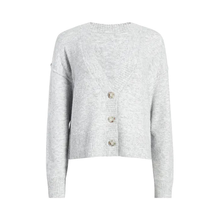 Cozy Knit Cardigan | Heather Grey - nuuds | nuuds