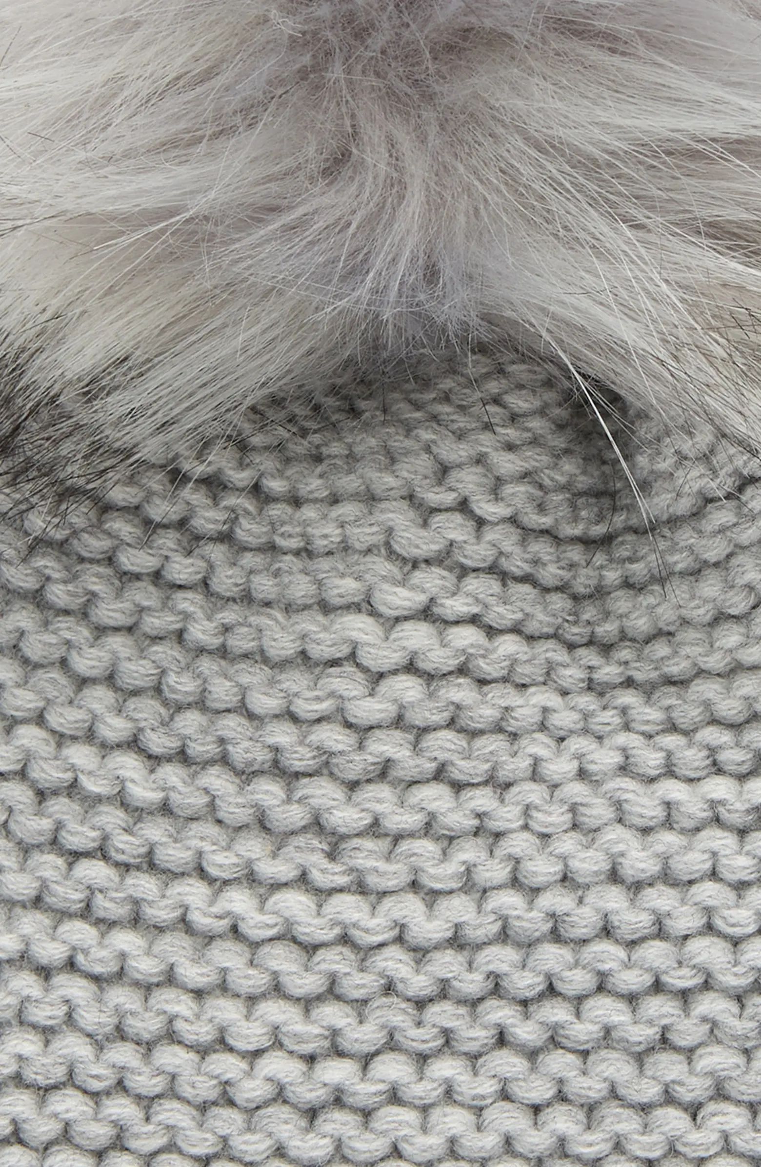 Wool Blend Beanie with Faux Fur Pom | Nordstrom
