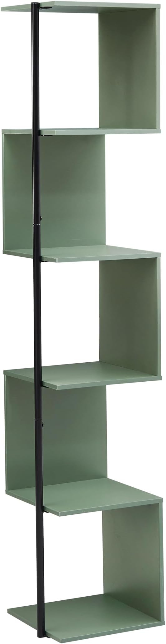 HOMES: Inside + Out Svenja Modern Style 60 in. Tall Corner Book Shelf Stand, 5 Tier Shelving Unit... | Amazon (US)