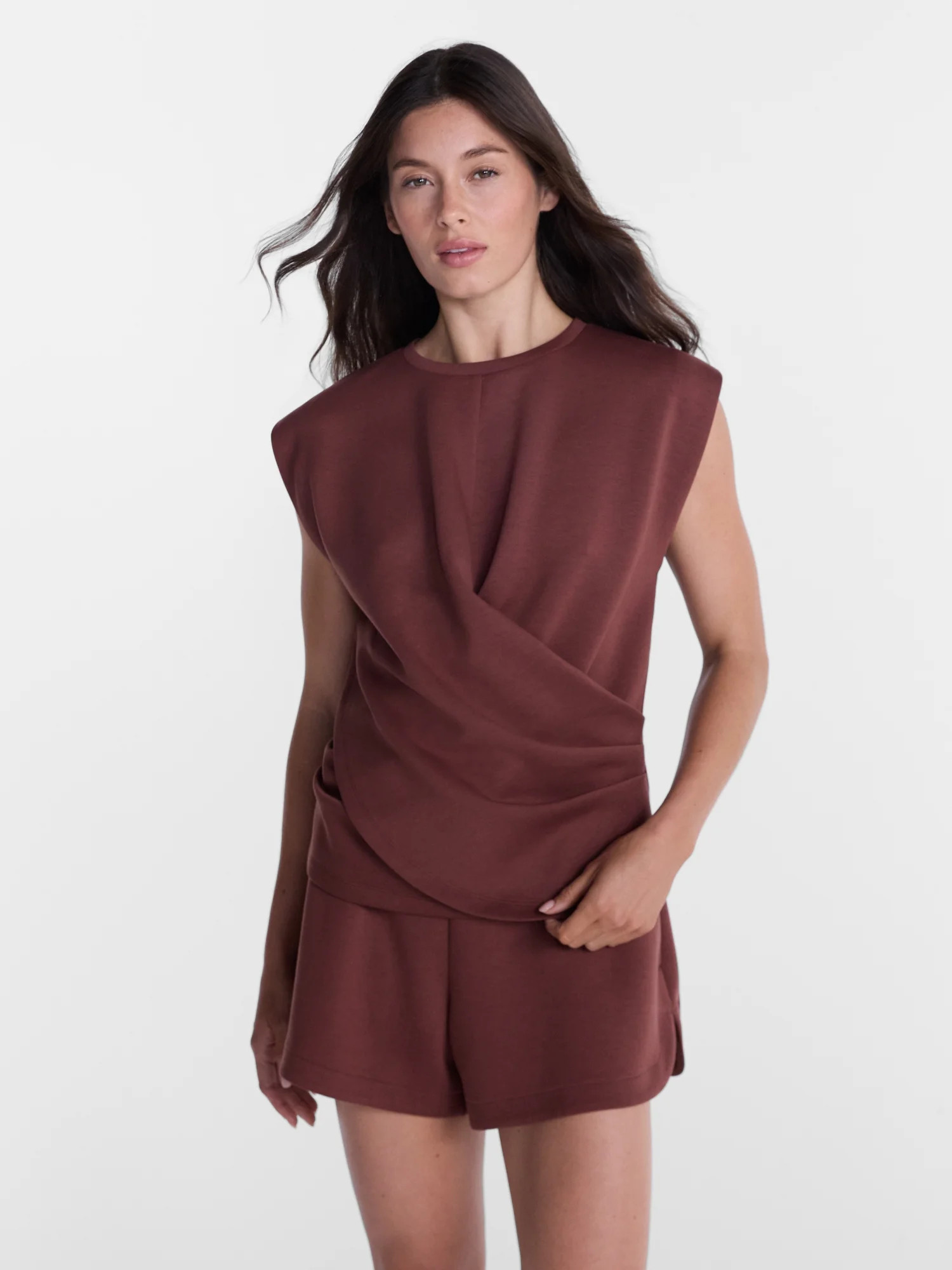 Avia Women's ScubaKnit Sleeveless Wrap Top, Sizes XS-XXXL | Walmart (US)