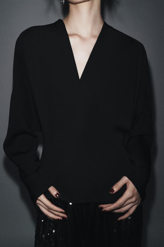 ZW COLLECTION FITTED BLOUSE | Zara US