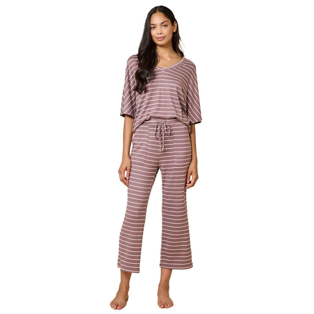 Softies Dream Relaxed V-Neck with Capri Lounge Set for Women | Amazon (US)