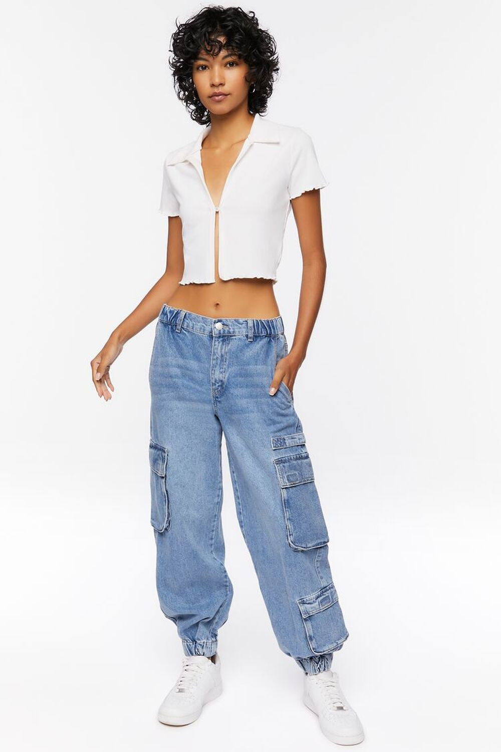 Denim Cargo Joggers | Forever 21 | Forever 21 (US)