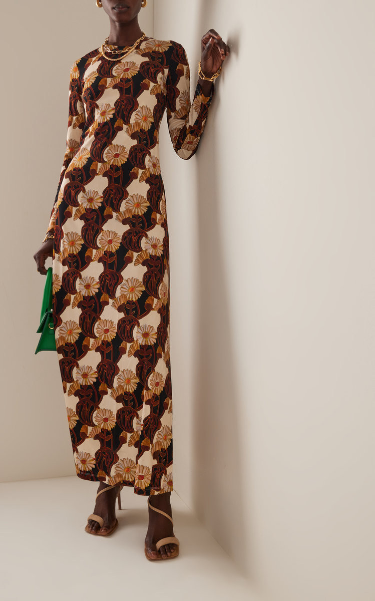 Swank Printed Jersey Maxi Dress | Moda Operandi (Global)