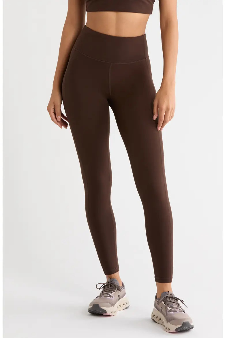 Zella Studio Luxe High Waist Pocket Leggings in Black at Nordstrom, Size Xx-Large | Nordstrom