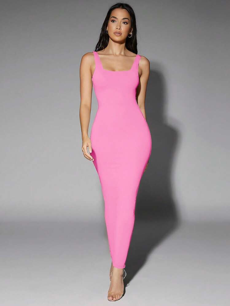 Silquee Solid Tank Dress | SHEIN