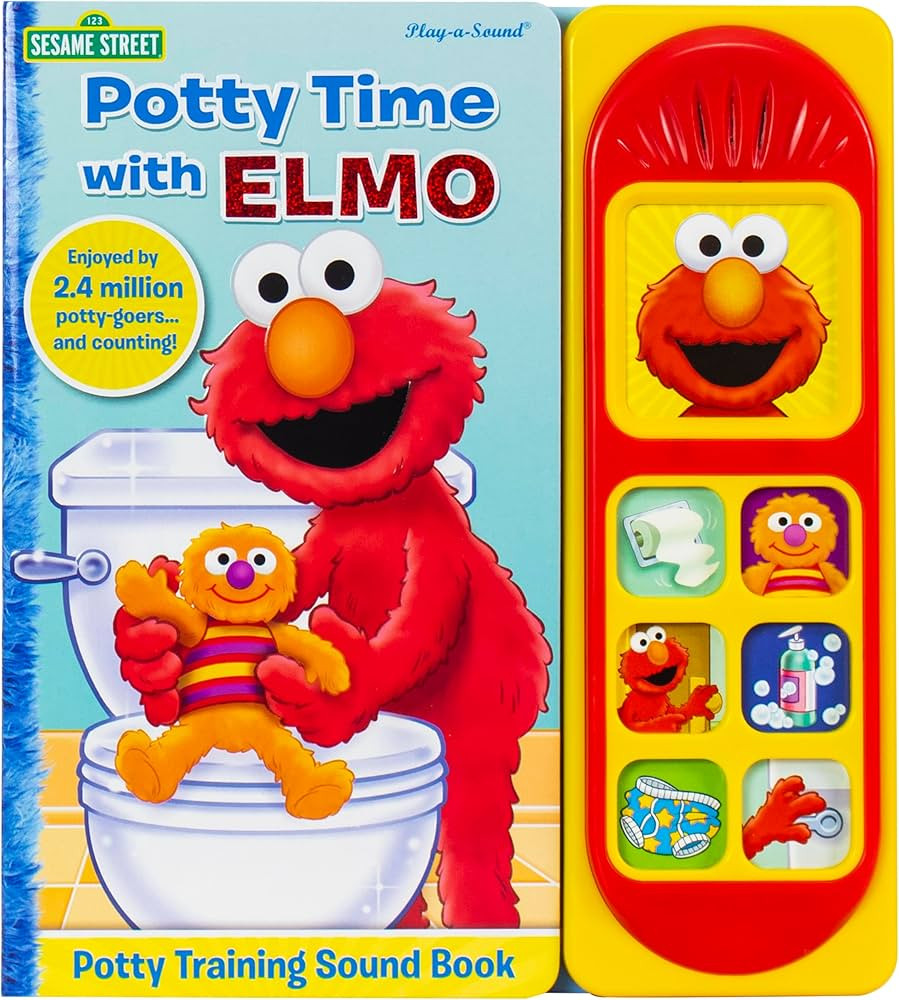 Sesame Street - Potty Time with Elmo - Potty Training Sound Book - PI Kids | Amazon (US)