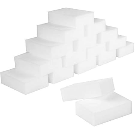 USMYTHA 100Pcs/lot Magic Melamine Cleaning Sponge Multi-Functional Foam Eraser Pads 10x6x2CM | Amazon (US)