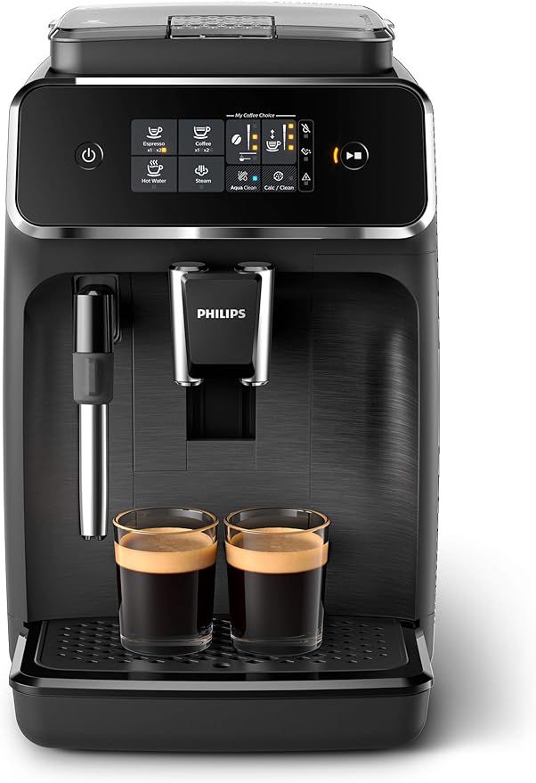 Philips 2200 Series Fully Automatic Espresso Machine w/ Milk Frother, Black, EP2220/14 | Amazon (US)