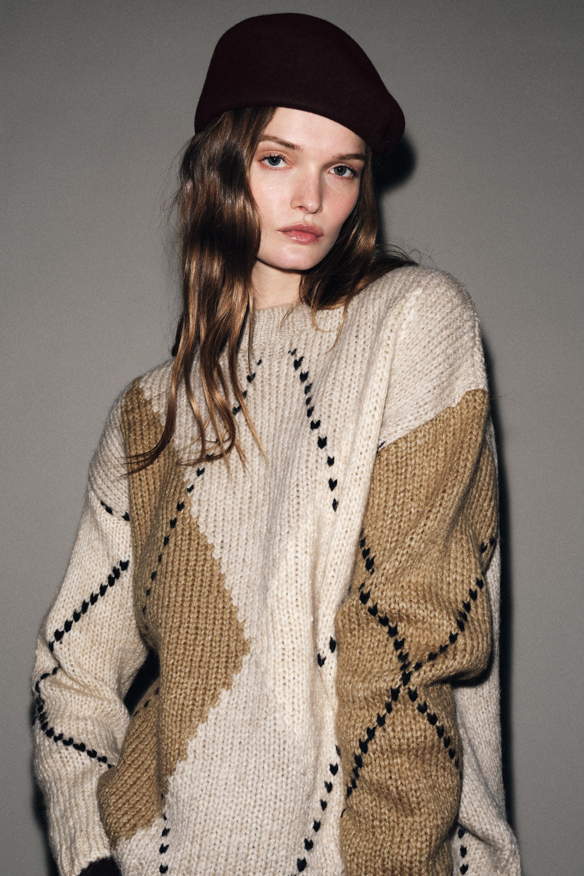 100% WOOL SKULLCAP HAT | Zara US