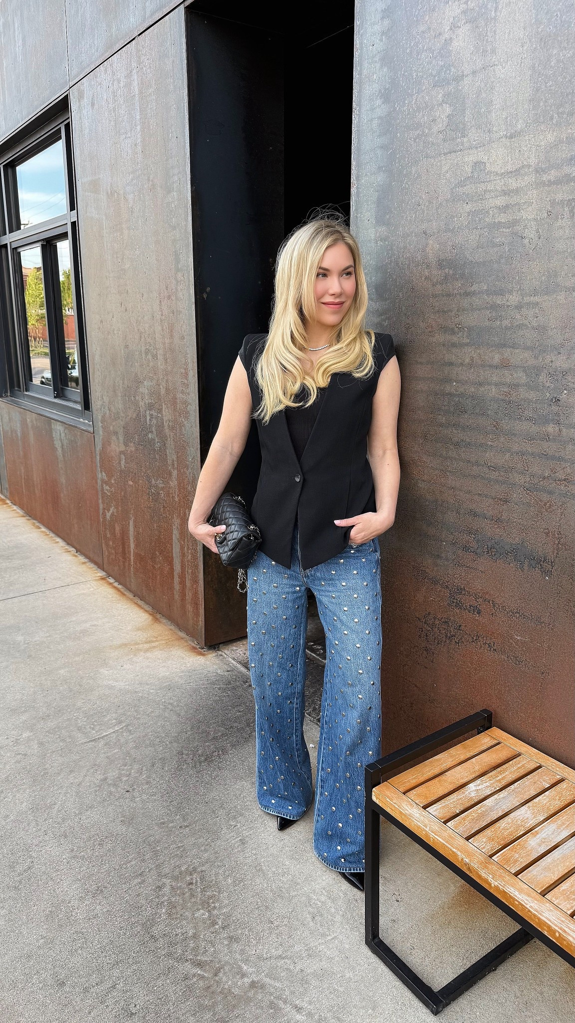 Studded jeans (on sale!) 


#LTKSeasonal