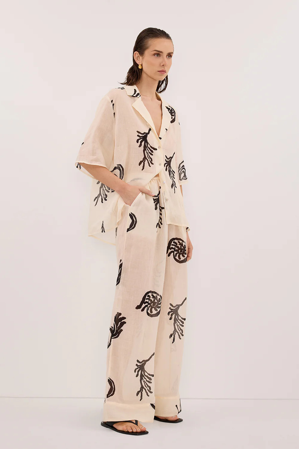 POSITANO SANDSTONE RAMIE SHIRT | DISSH
