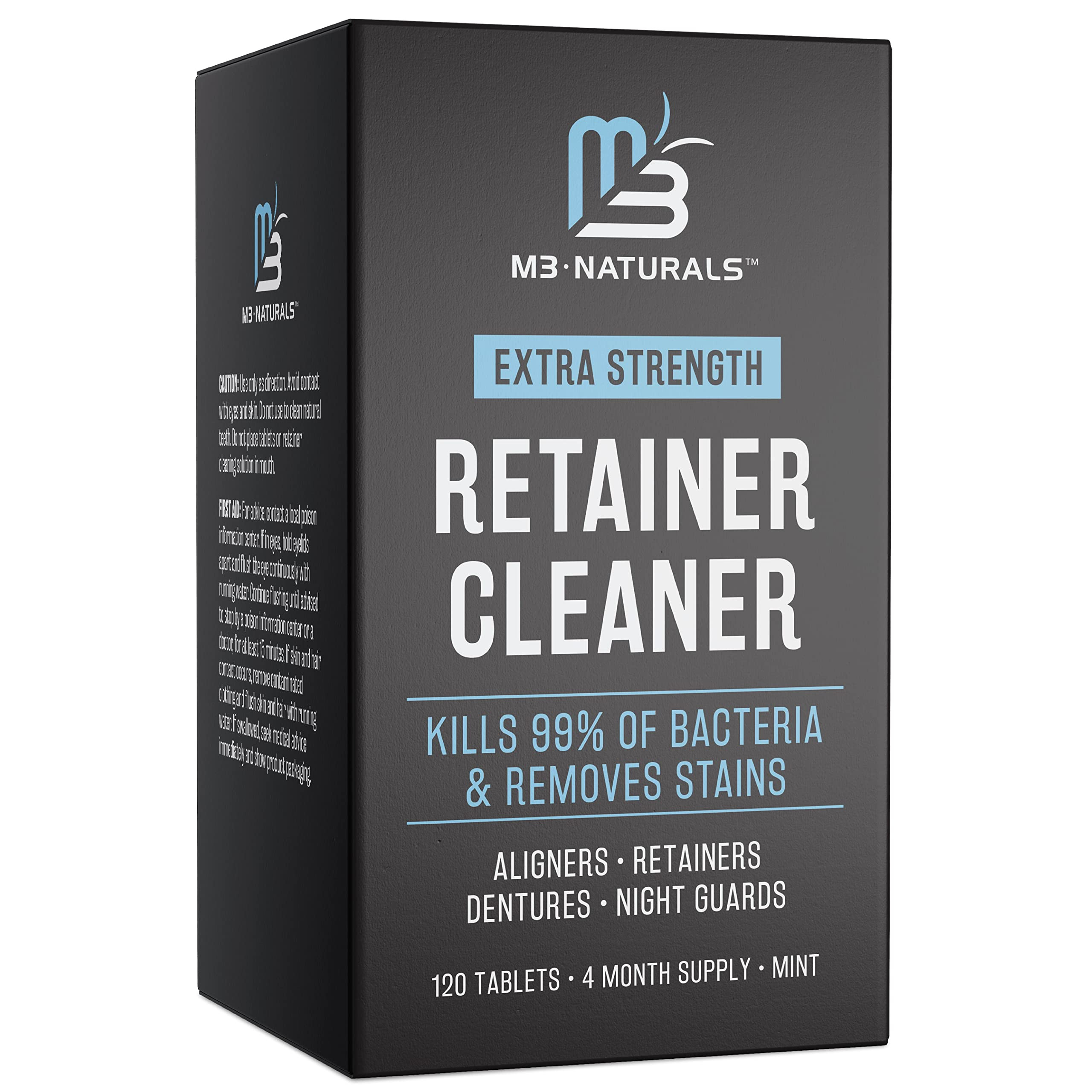 Retainer Cleanser Tablets Invisalign Cleaner, Removes Odors Discoloration Stains and Plaque 4 Mon... | Amazon (US)