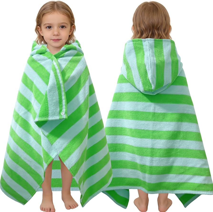 VOOVA & MOVAS Toddler Hooded Bath Towels 0-3T, 25''X40, Soft | Thick | 100% Cotton | Absorbent To... | Amazon (US)