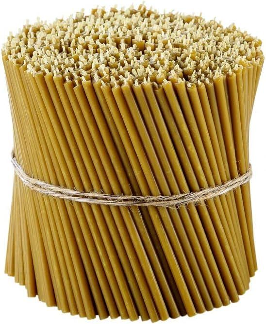 Danilovo Pure Beeswax Candles - No-Drip, Smoke-Less, Tall, Thin Taper Decorative Candles for Chur... | Amazon (US)