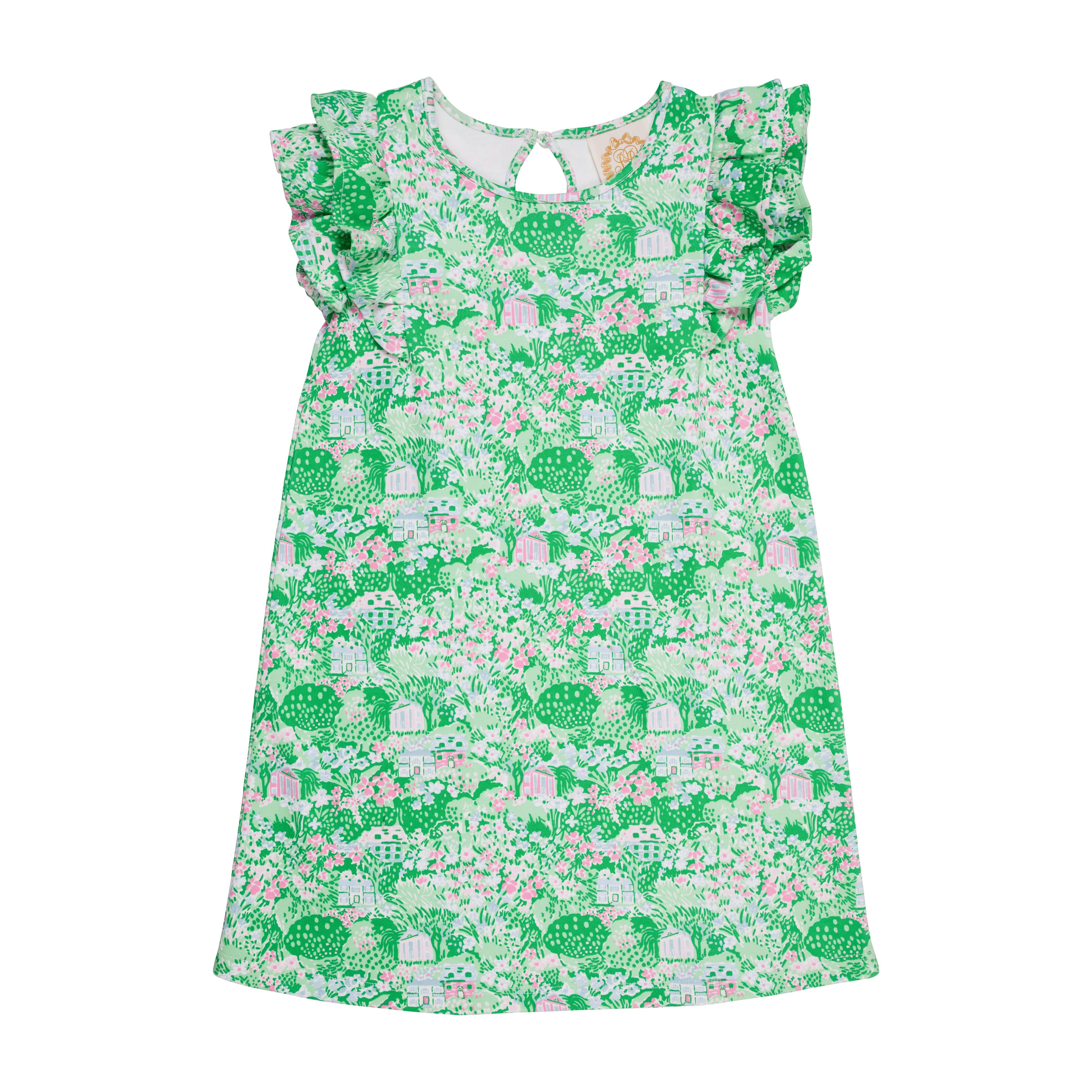 Ruehling Ruffle Dress - Belmont Blooms | The Beaufort Bonnet Company
