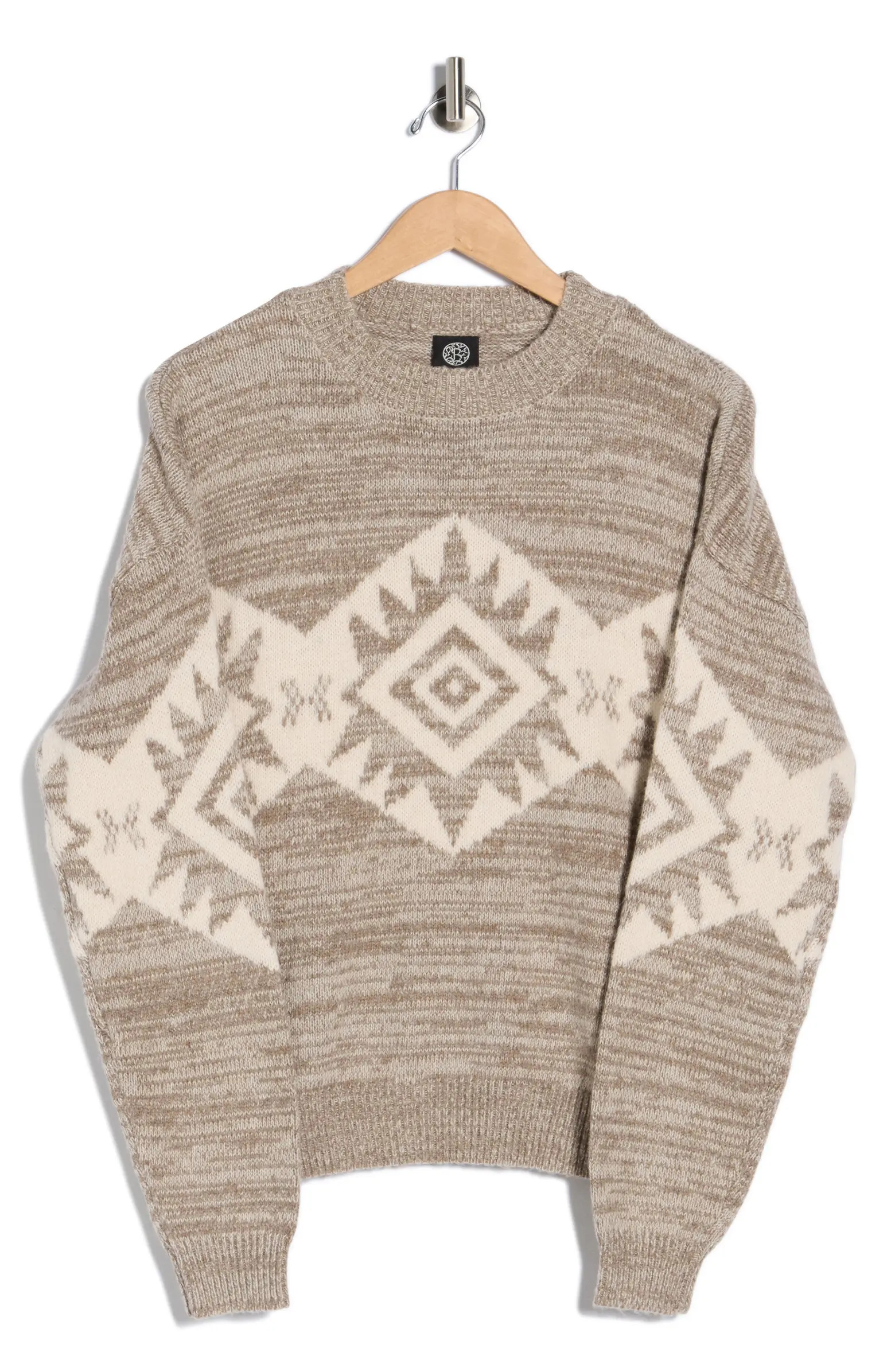 Southwestern Crewneck Pullover Sweater | Nordstrom Rack