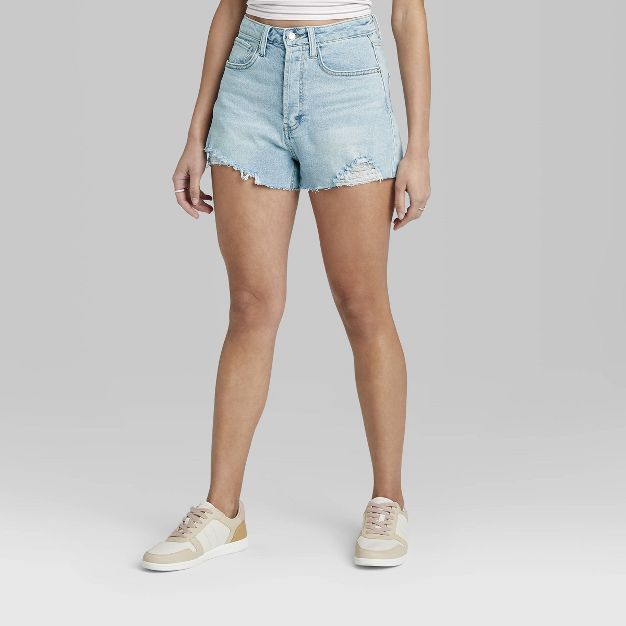 Women's Super-High Rise Curvy Cut-Off Jean Shorts - Wild Fable™ | Target