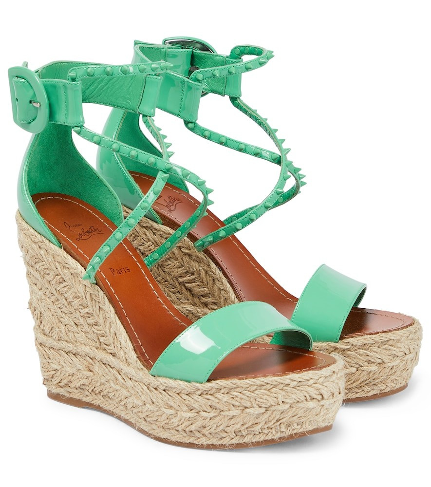 Christian Louboutin Chocazeppa 120 embellished wedge sandals | Mytheresa (US/CA)