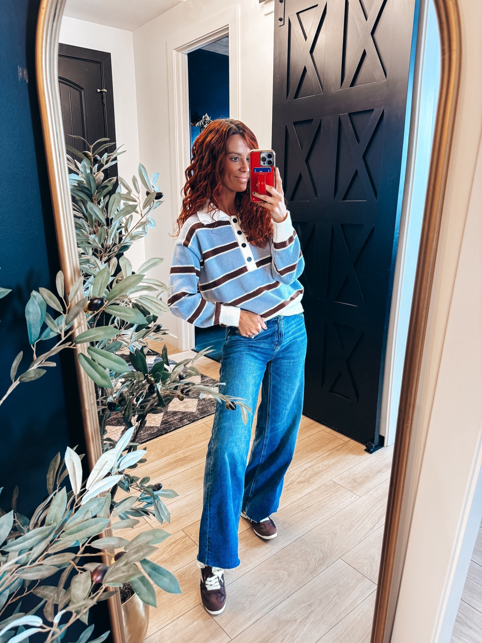 Brown and baby blue is my jam lately!!! 

#LTKootd #LTKSaleAlert #LTKOver40