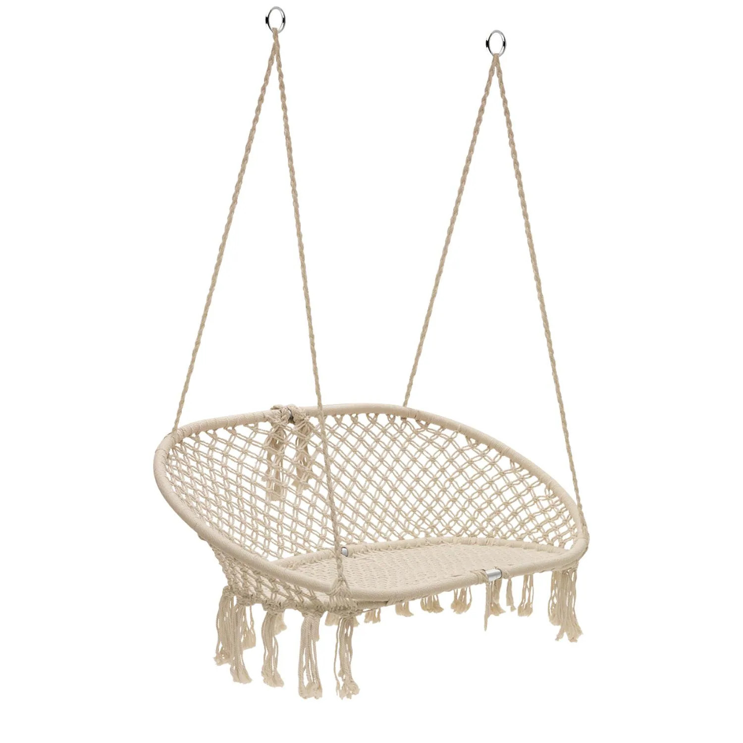 SORBUS Macrame Swing Bench Perfect for Home Patio Deck Yard Garden Holds 300lbs Cotton one_size | 192405012013 | Lowe's
