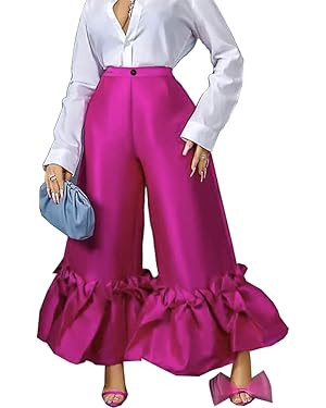 AOMEI High Waist Flare Pants Wide Leg | Amazon (US)