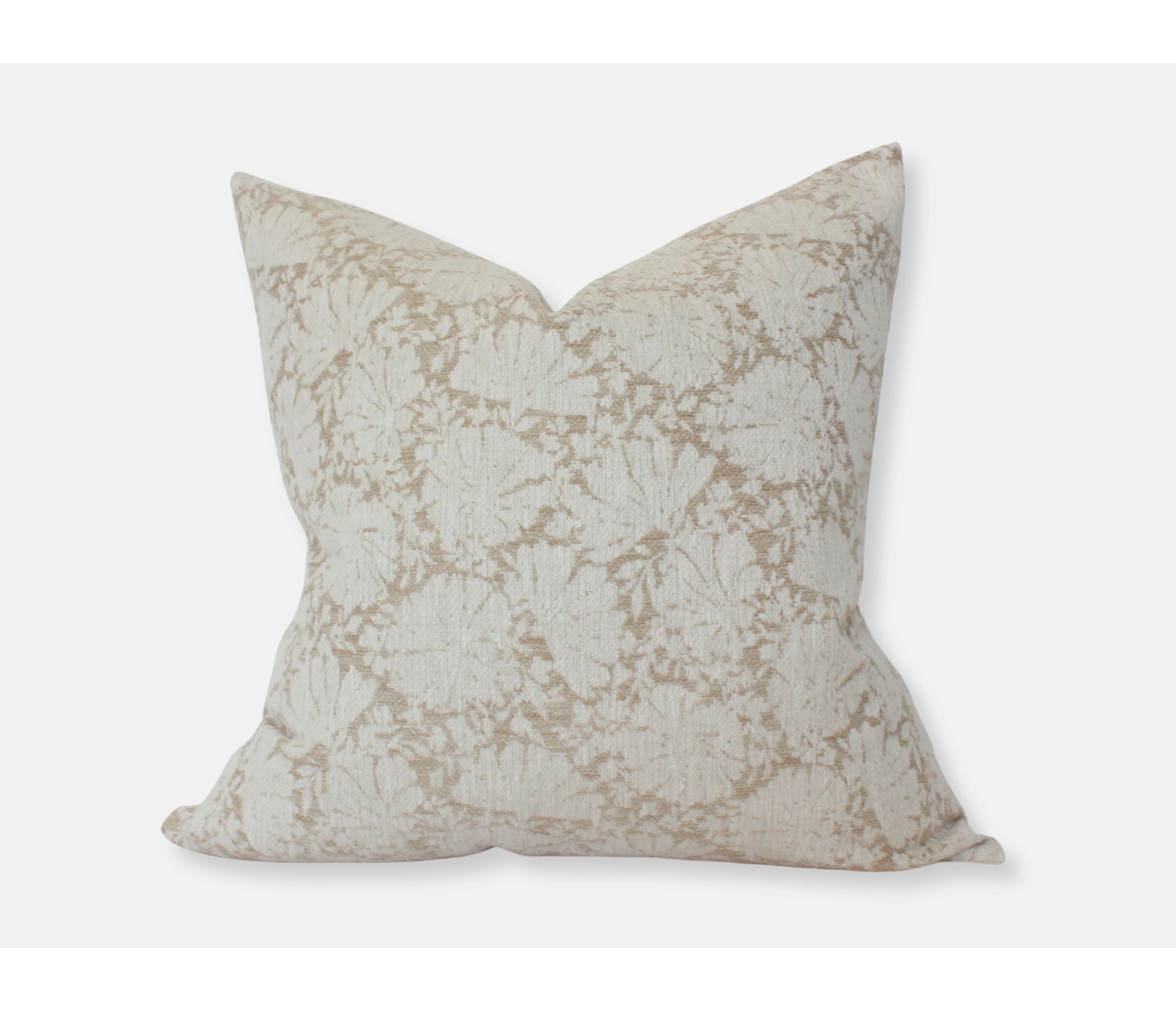 Ivory Floral Pillow, Light Neutral Floral Pillow Covers | Wayfair North America