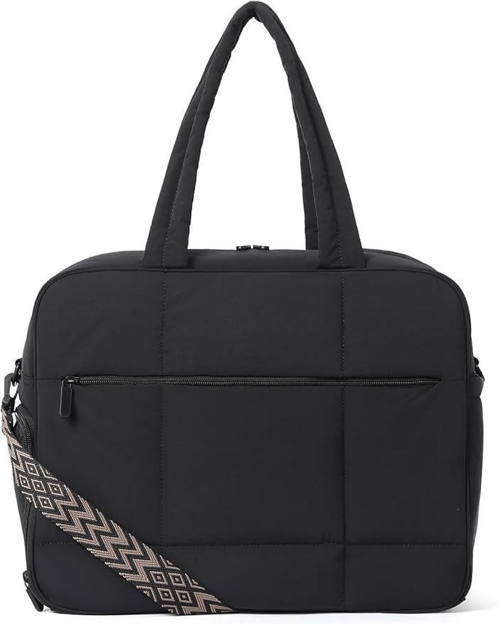 CLUCI Weekender Travel Bag for Women Puffer Tote Bag Carry On Duffle Overnight Bags with Shoe Com... | Amazon (US)