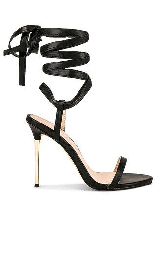 Athena Lace Up Sandal in Black | Revolve Clothing (Global)