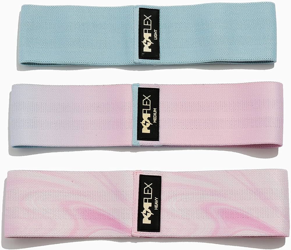 POPFLEX by Blogilates Booty Band - Set of 3 Booty Bands for Women - 3 Intensity Levels - Knitted ... | Amazon (US)
