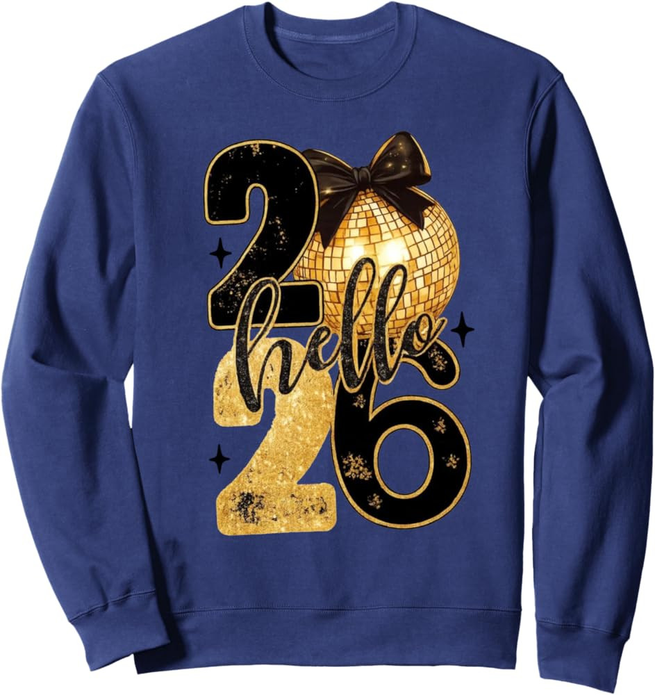 Happy New Year 2026 New Years Eve Party Countdown Fireworks Sweatshirt | Amazon (US)