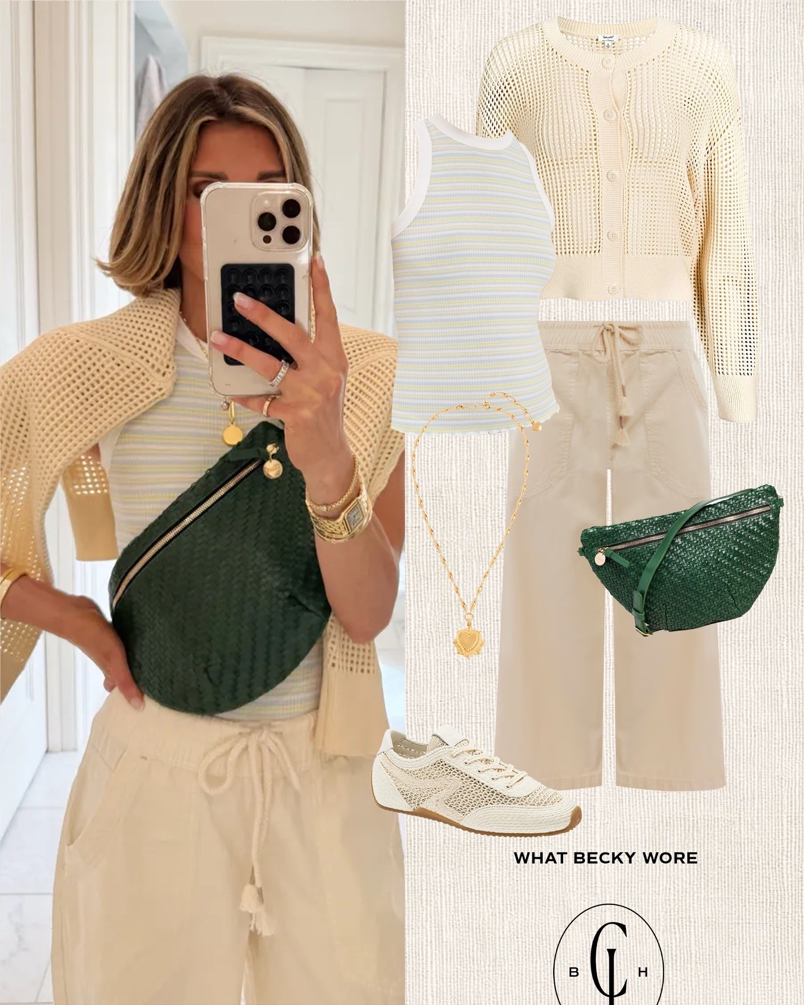 What I wore this week. Wearing size extra small in the pants size down.