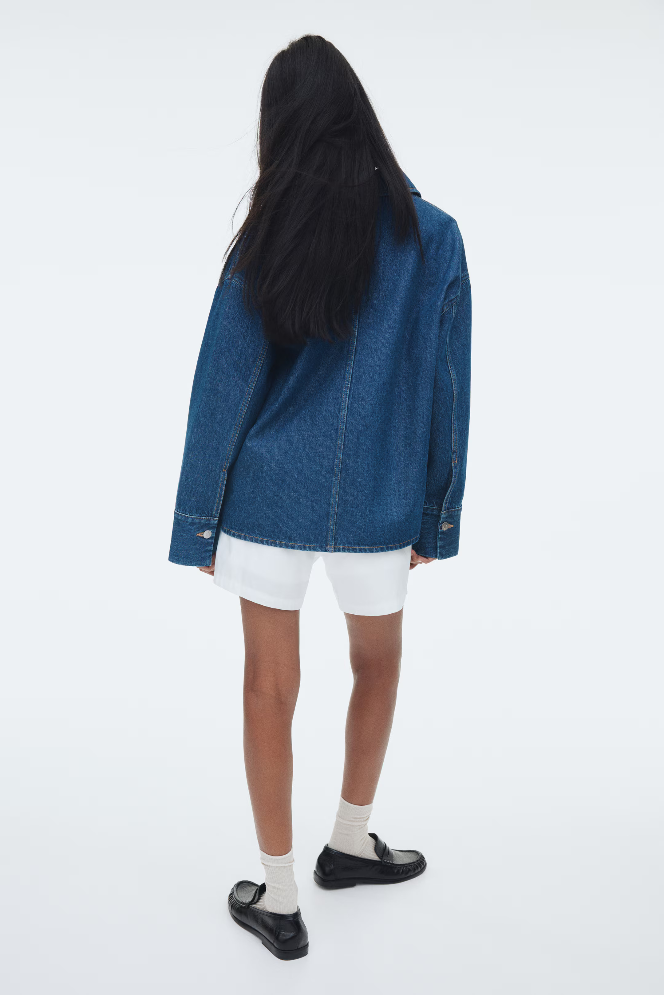 Oversized Pullover Denim Shirt | H&M (US + CA)