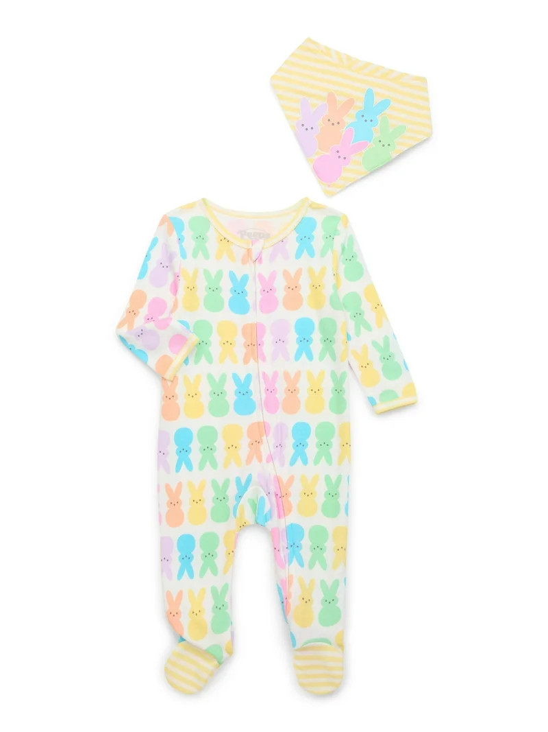 Peeps Baby Easter Layette Gift Set, 2-Piece, Sizes Newborn-6/9 Months | Walmart (US)