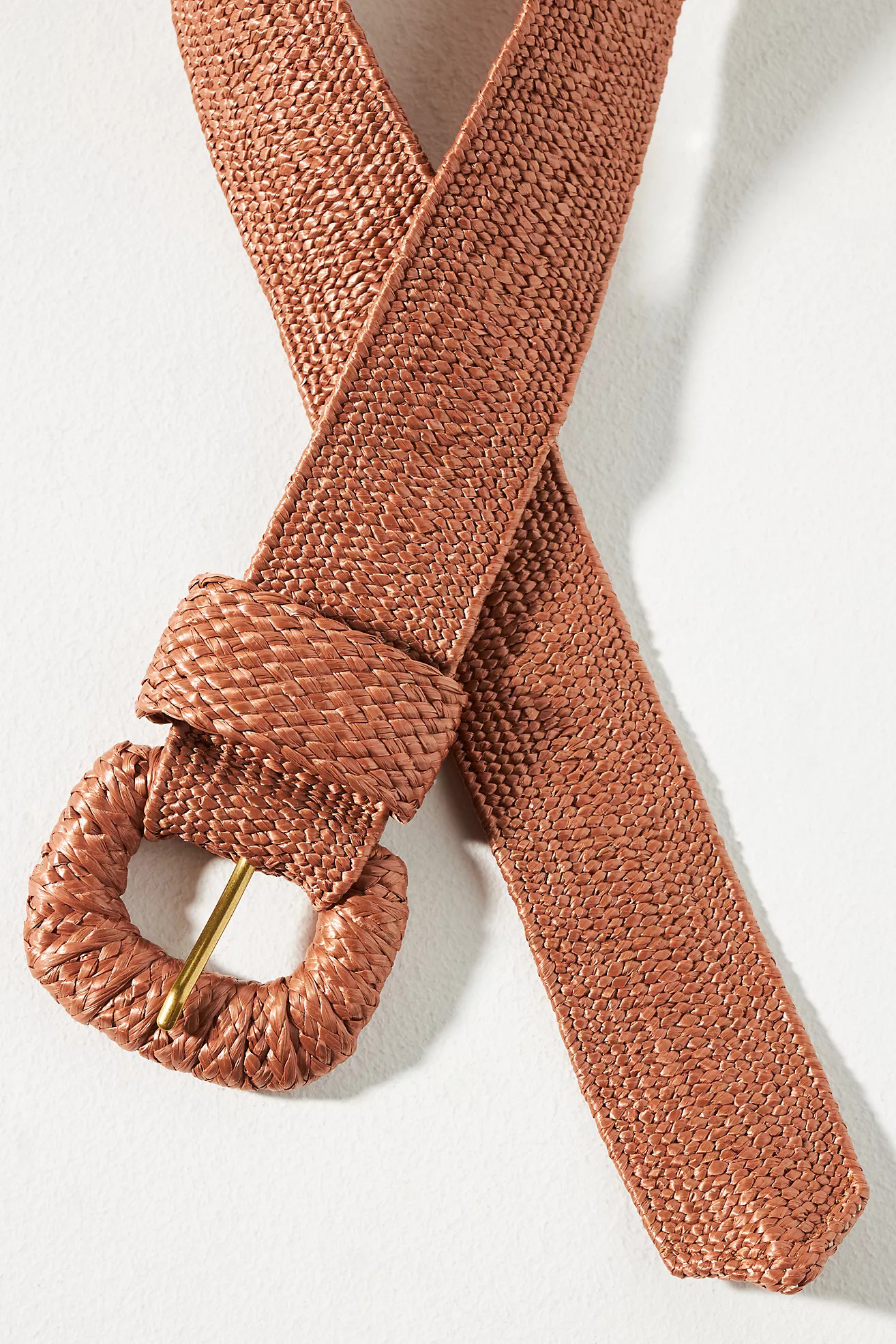 Raffia-Wrapped Stretch Waist Belt | Anthropologie (US)